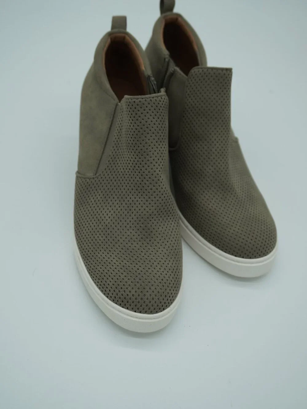 Susina Olive Wedge Sneakers